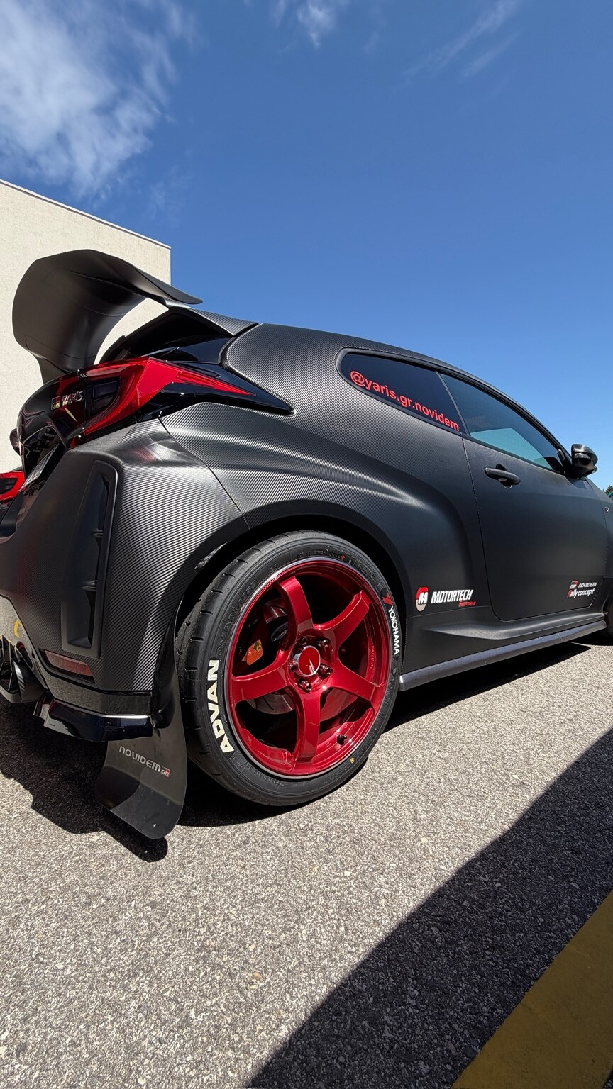 Toyota GR Yaris with GR Novidem carbon rear aero